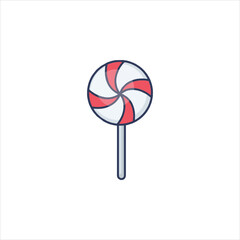 lollipop on white background