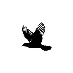 bird silhouette logo element