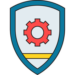 Security Settings single vector illustration icon