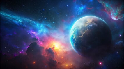Fototapeta premium Celestial Moon, Space Background, Night Sky, Lunar Landscape, Galaxy, Stars, Cosmos, Moon Phases, Full Moon, Crescent Moon, Dark Sky, Space Exploration, Astronomical, Universe, Night Photography