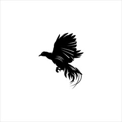 bird silhouette logo element