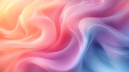 Obraz premium Fluid, colorful swaths of soft, flowing fabric.