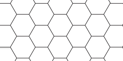 Hexagonal grid tile and mosaic structure mess cell. Abstract hexagon Seamless background. Background with hexagons. Abstract background with lines.