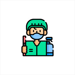 funny cartoon scientist