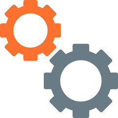 Cogwheel single vector illustration icon
