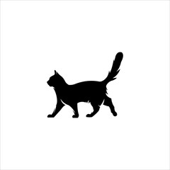 cat silhouette logo element