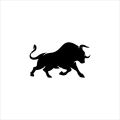 bull silhouette logo element