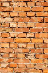 Rustic Red Brick Wall Texture
