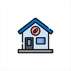 home icon on a white background