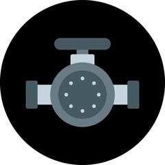 Valve II single vector illustration icon