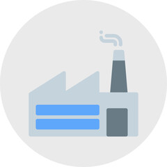 Obraz premium Factory I single vector illustration icon