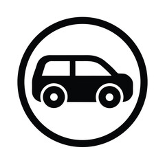 Parking Sign Icon Vector Illustration