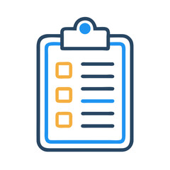 Clipboard with Document Icon Representing Task Management and To-Do List
