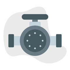 Valve II single vector illustration icon