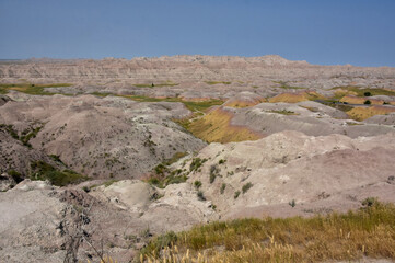 Colorful Sediment on Petrified Rock Formations