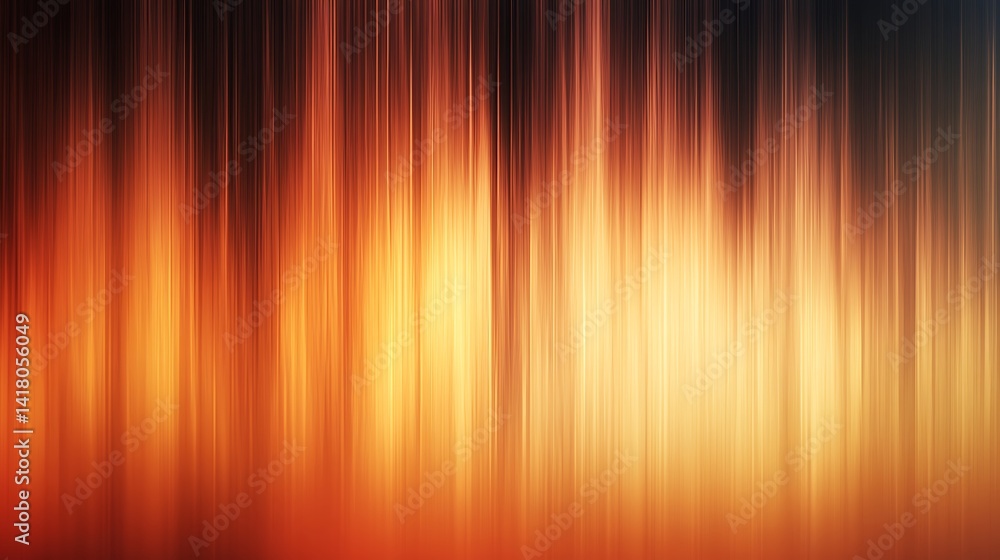 Poster dynamic flowing waves in orange and white, abstract image with flowing orange, white, and brown wave