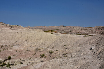 Sandstone Rock Hills in the Badlands