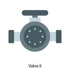 Valve II single vector illustration icon