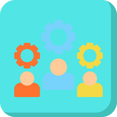 Multiple Cogwheels single vector illustration icon