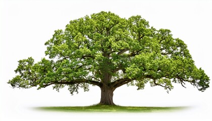 Obraz premium isolated oak tree on a white background