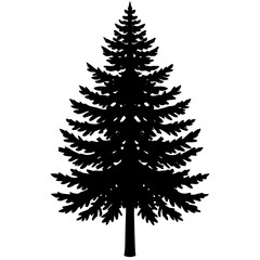 Christmas tree isolated on white background