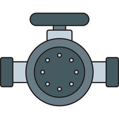 Valve II single vector illustration icon