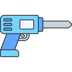 Drill single vector illustration icon