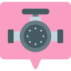 Valve II single vector illustration icon