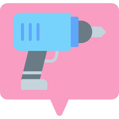 Drilling Machine single vector illustration icon