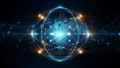 Obraz premium atoms, communication, communications, Connect for abstract background