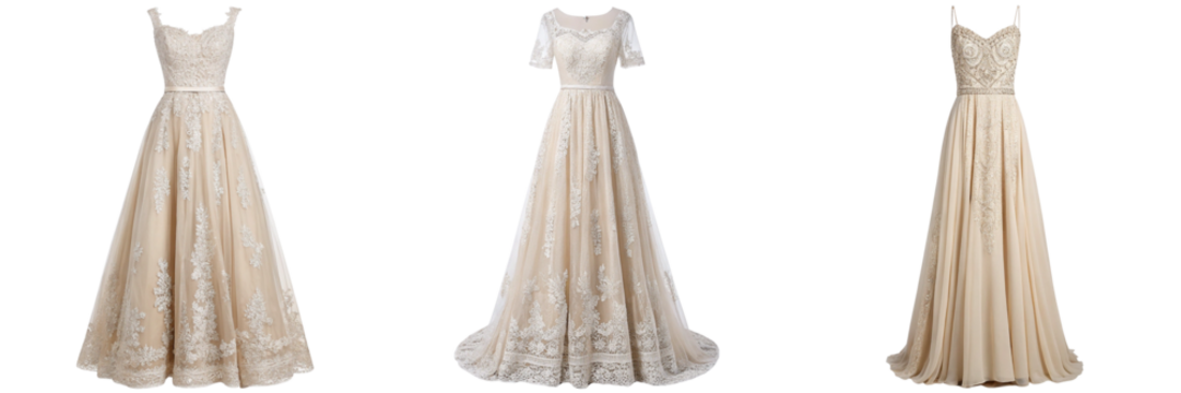 a dress on a white isolated on a transparent background - Powered by Adobe