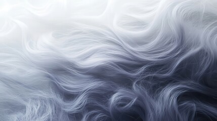 Fototapeta premium Flowing, textured, light-gray and dark-gray abstract waves.