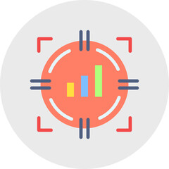 Set Goals single vector illustration icon