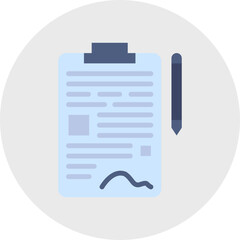 Contract single vector illustration icon