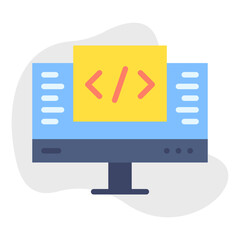 Development single vector illustration icon