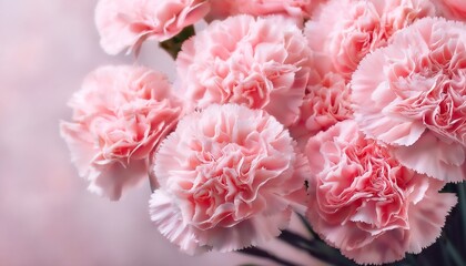 Abstract of pink flowers pastel carnation