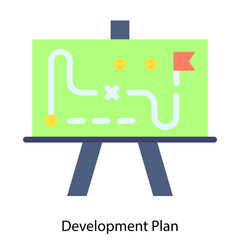 Development Plan single vector illustration icon