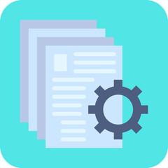 Documents Management single vector illustration icon