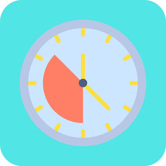 Working Time single vector illustration icon