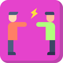 Altercation single vector illustration icon