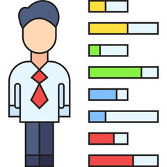 Skill single vector illustration icon