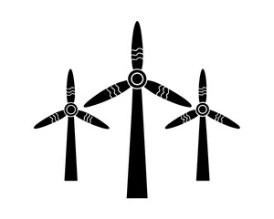Fototapeta premium creative details wind turbine icon vector illustration 