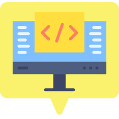 Development single vector illustration icon