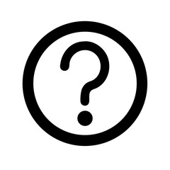 Question Alternative Icon Vector Illustration