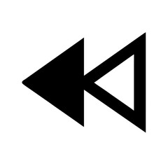 Rewind Check Icon Vector Illustration