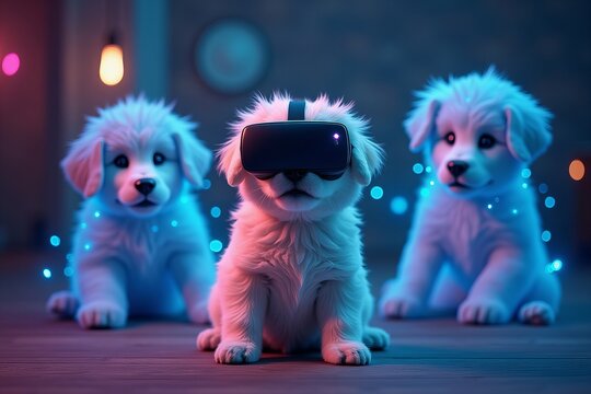 Afro-American Gamer Delve into Virtual Reality to Discuss Gaming Tournament with Holographic Teammates in Meta Universe Cyberspace