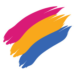 vector illustration of a hand holding a yellow ribbon