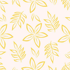 flowers design on white color background seamless pattern for fabric textile wallpaper