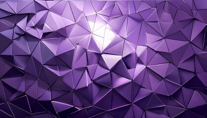 Obraz premium Dull lavender background textured by triangles with light spot