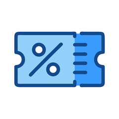 Percentage Discount Coupons Icon Design